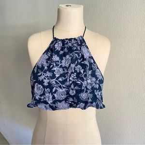 Blue Summer Crop Top